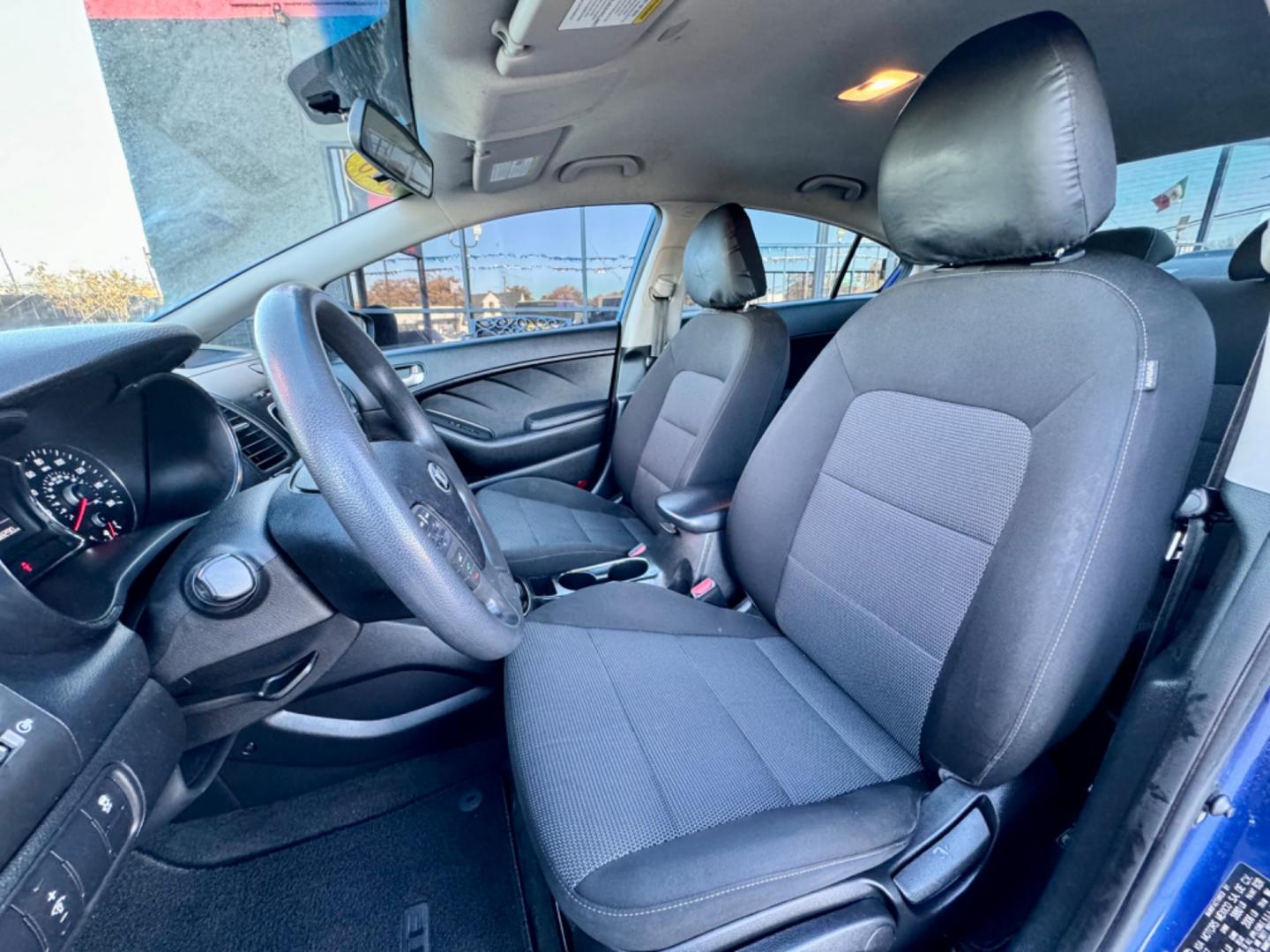 2018 BLUE KIA FORTE LX (3KPFK4A74JE) , located at 5900 E. Lancaster Ave., Fort Worth, TX, 76112, (817) 457-5456, 0.000000, 0.000000 - This is a 2018 KIA FORTE LX 4 DOOR SEDAN that is in excellent condition. There are no dents or scratches. The interior is clean with no rips or tears or stains. All power windows, door locks and seats. Ice cold AC for those hot Texas summer days. It is equipped with a CD player, AM/FM radio, AUX por - Photo#12